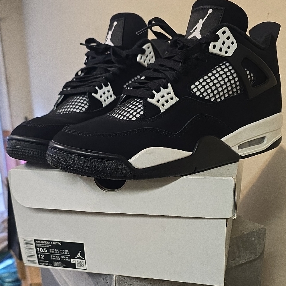Jordan Retro Black and White Sneakers